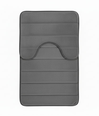 3 db-os fürdőszőnyeg készlet, 50x40 cm, kék, csúszásmentes