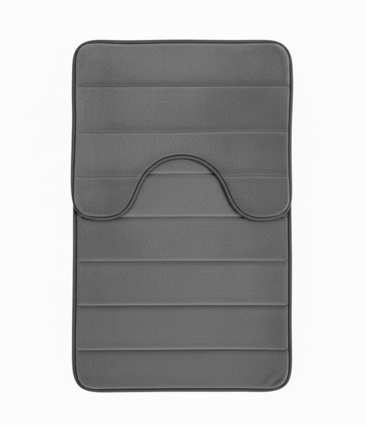 3 db-os fürdőszőnyeg készlet, 50x40 cm, kék, csúszásmentes