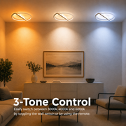 LED csillár távirányítóval VECTOR ARCUS 52W, 2 elem, hideg/meleg/semleges fény, szabályozható, fekete fehér, fém