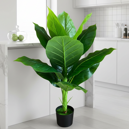Musa Banana típusú mesterséges növény, 100 cm, zöld