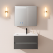 Ingrid szekrény LED tükörrel DBP123 80x70 fehér