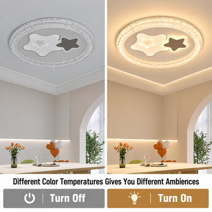 SKYForma Nexen LED csillár, 61W, hideg/meleg/semleges fény, fekete
