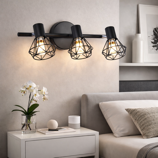 Csillár árnyékolóval, GRACIE, LC365/3BK, gyémánt, 3XE14, fekete