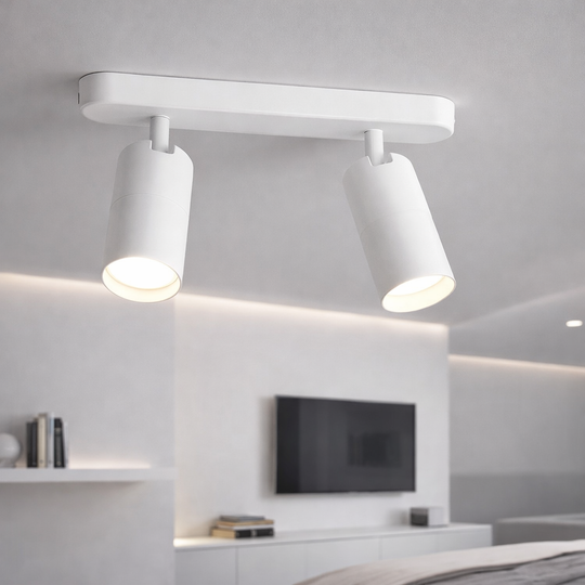 Joom csillár lineáris projektorral 2XGU10 fehér LED csillár Alapértelmezett cím Alessandro Design