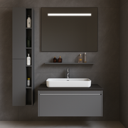 Annelise bútorkészlet LED-es tükörrel, gardrób PV0017T/60 szürke