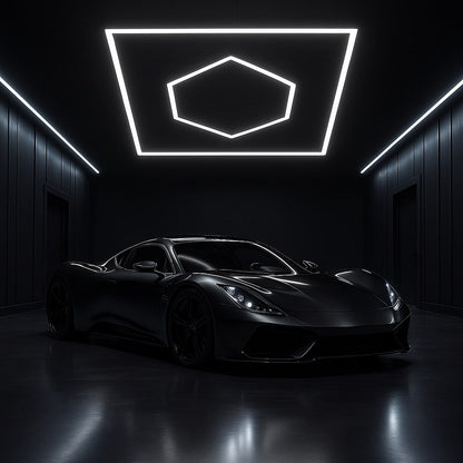 Méhsejt 1050 mm x 1200 mm led hexagonok