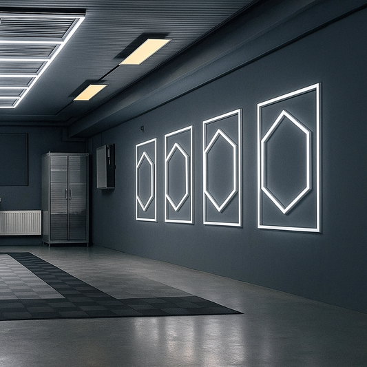 Méhsejt 1050 mm x 1200 mm led hexagonok