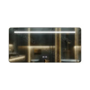 Téglalap alakú LED -tükör, 110x65cm, érintéses estassia marcello, leolvasztási rendszer, dimablable