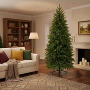 Decorațiune Brad Artificial EIS, 210 cm, 666 vârfuri, Plastic, Verde