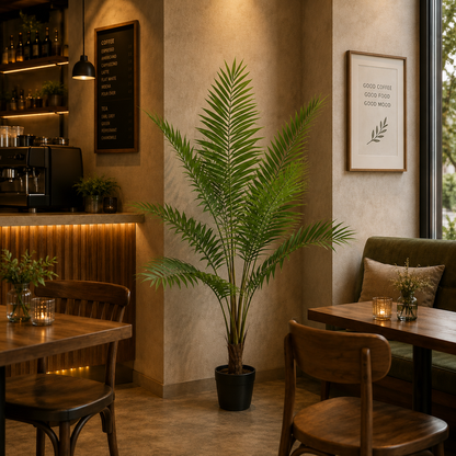 Decorațiune Howea Forsteriana, 180 cm, 10 frunze, Verde