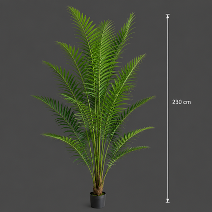 Decorațiune Howea Forsteriana, 230 cm, 18 frunze, Verde