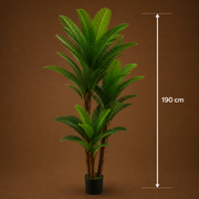 Decorațiune Palmier, Plastic, 3 Brate, 190 cm, Verde