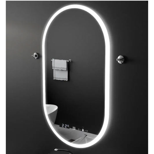 Ovális LED -tükör 50x80cm llexort érintse meg a DiTraMe Dimable rendszert