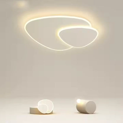 LED -csillár távirányítóval baszik 98W, ovális, hideg/forró/semleges fény, instabil, fehér