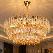 MAJESTIC Magno kristálycsillár 15x E14, átmérő 60 cm, fényes arany, állítható magasság