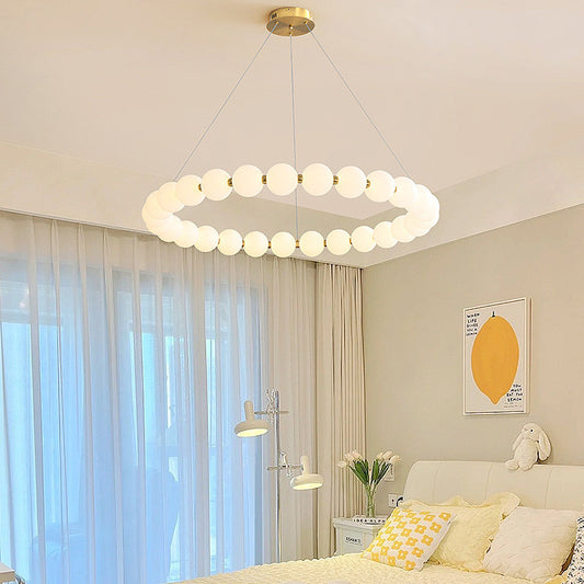 Lustra felfüggesztett LED Acril Celesti 42W távirányítóval, Davable, 3000K/4000K/6000K, arany, fém és akril