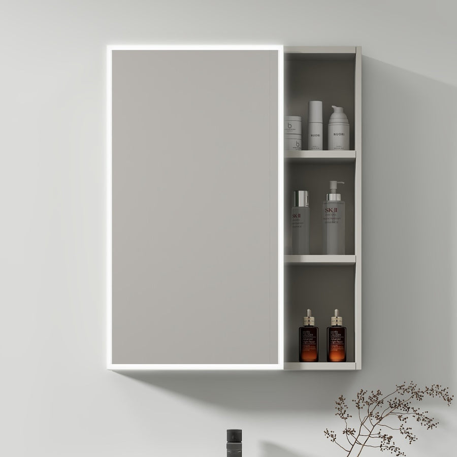 Ingrid szekrény LED tükörrel DBP123 80x70 fehér