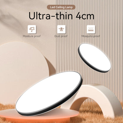 SOLIS LED mennyezeti lámpa 37cm 33W Cold Light Fekete