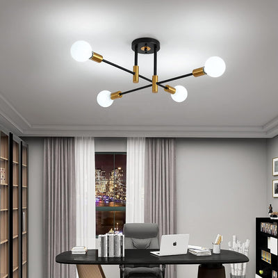 A modernista vágyak pogány, 4x E27, fekete és arany, modern dizájn