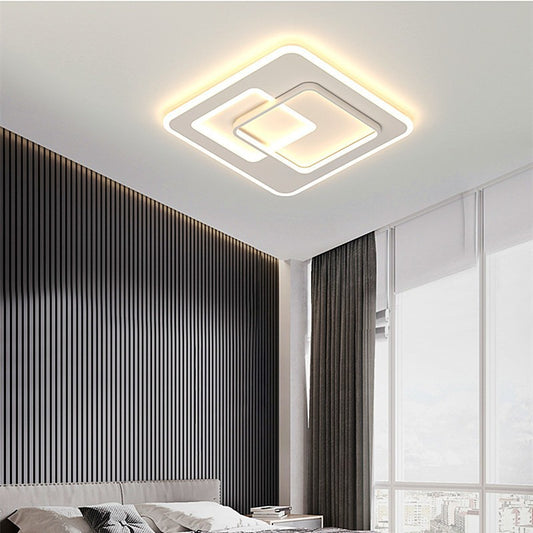 LED -csillár Nolux 120W távirányítóval, négyzet alakú, hideg/forró/semleges fény, fehér, fehér