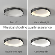 LED mennyezeti lámpa távirányítóval, PL103/520BK, 30W, átmérő 49cm, meleg/hideg/semleges fény, fekete