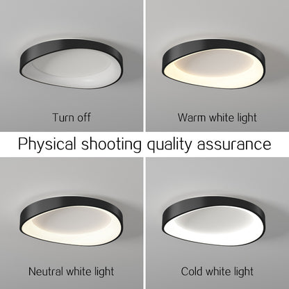 LED mennyezeti lámpa távirányítóval, PL103/520BK, 30W, átmérő 49cm, meleg/hideg/semleges fény, fekete