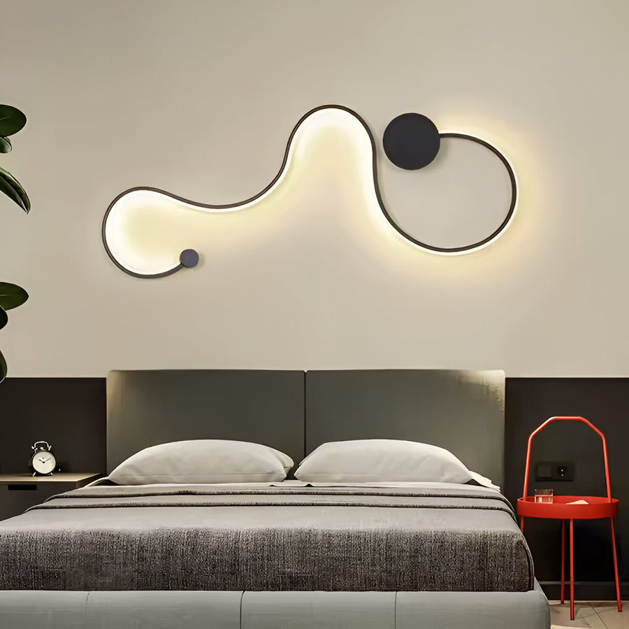Alkalmazza a LED Delilah 38W dekoratív fény/forró/semleges fém és fekete szilikon