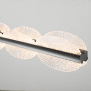 Függesztett LED-csillár távirányítóval ISOTTA 105W, hideg/meleg/semleges fény 3000K/4000K/6000K, szabályozható, állítható magasságú, fekete és ezüst, fém és kristály