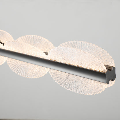 Függesztett LED-csillár távirányítóval ISOTTA 105W, hideg/meleg/semleges fény 3000K/4000K/6000K, szabályozható, állítható magasságú, fekete és ezüst, fém és kristály