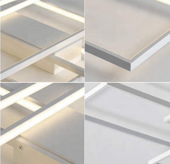 LED -csillár Landyn 71W távirányítóval, hideg/forró/semleges fény, instabil, fehér