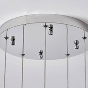 Modern LED csillár CM526/18, 51 W, átmérő 58,5 cm, állítható magasság, króm
