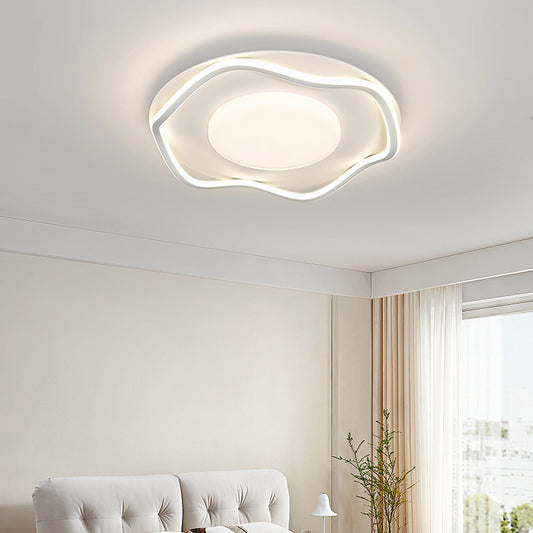 LED -csillár modern távirányítóval 106W, 2 kör, hideg/forró/semleges fény, instabil, fehér