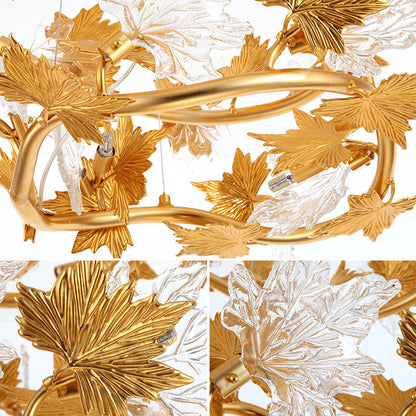 Modern csillár, CM260/800GD, 8xE14, átmérő 80 cm, arany, állítható magasságú, fém és kristály