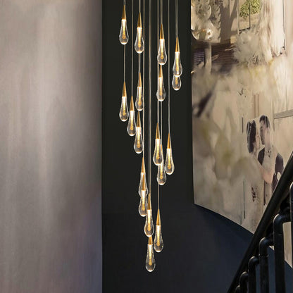 Függesztett kristály LED csillár, 60 W Iustinian, átmérő 60 cm, állítható magasság, arany, fém és kristály