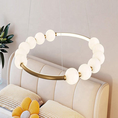 Felfüggesztett Lustra LED Acril Nova 57W távirányítóval, Beotal, 3000K/4000K/6000K, arany, fém és akril