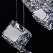 Modern LED csillár CM526/18, 51 W, átmérő 58,5 cm, állítható magasság, króm