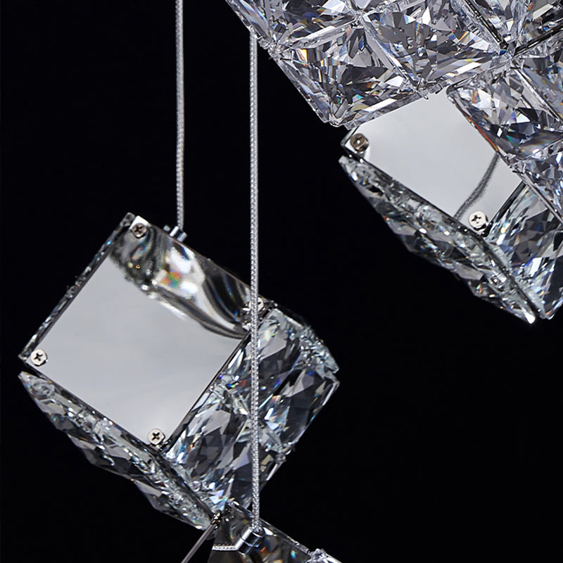 Modern LED csillár CM526/18, 51 W, átmérő 58,5 cm, állítható magasság, króm