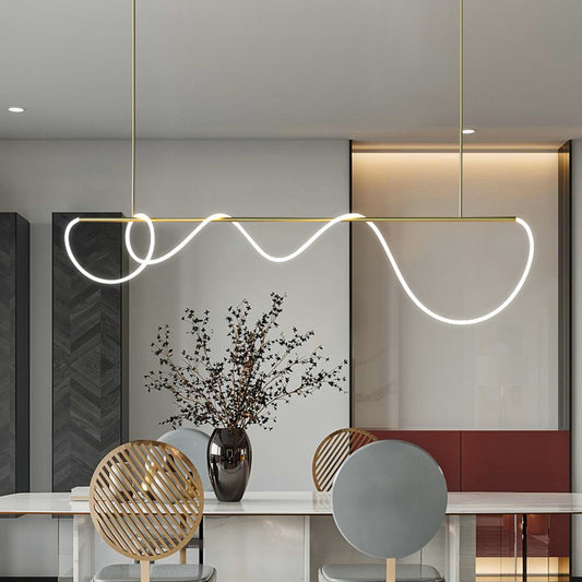 Felfüggesztett vágy LED Acril Zara 62W távvezérlővel, gerenda, 3000K/4000K/6000K, arany