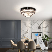 Crystal LED csillár LLC151/500CH, 64W, 3 elem, hideg/meleg/semleges fény, szabályozható, fényes króm