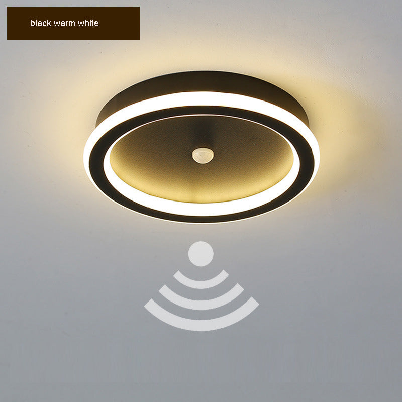 LED csillár mozgásérzékelővel PS500BK, 28W, hideg/meleg/semleges fény, fekete