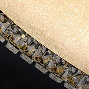 LED csillár távirányítóval és kristály VERTUS 31W, 49cm, Kör, Hideg/Meleg/Semleges fény, Szabályozható, Arany