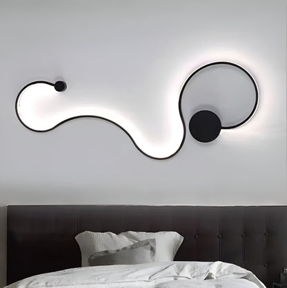 Alkalmazza a LED Delilah 38W dekoratív fény/forró/semleges fém és fekete szilikon