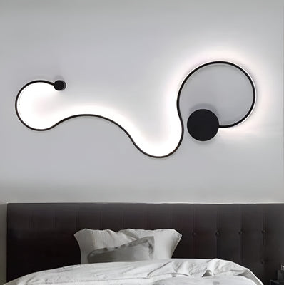 Alkalmazza a LED Delilah 38W dekoratív fény/forró/semleges fém és fekete szilikon