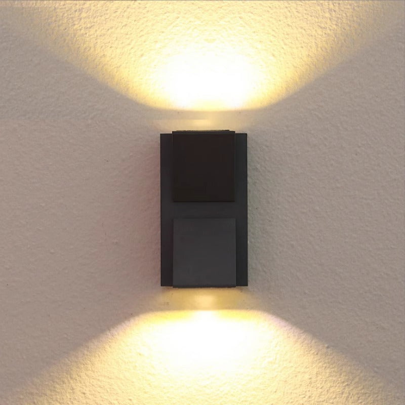 Fantasis A külső és a belső LED, 4 forrás x 1w, ip65, fém, fekete, 3000 ezer
