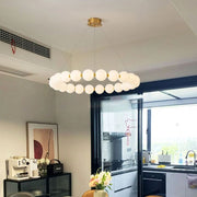 Lustra felfüggesztett LED Acril Celesti 42W távirányítóval, Davable, 3000K/4000K/6000K, arany, fém és akril