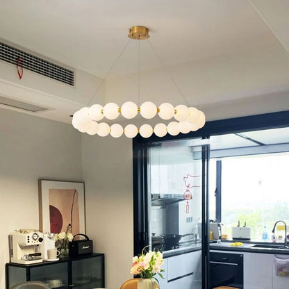 Lustra felfüggesztett LED Acril Celesti 42W távirányítóval, Davable, 3000K/4000K/6000K, arany, fém és akril