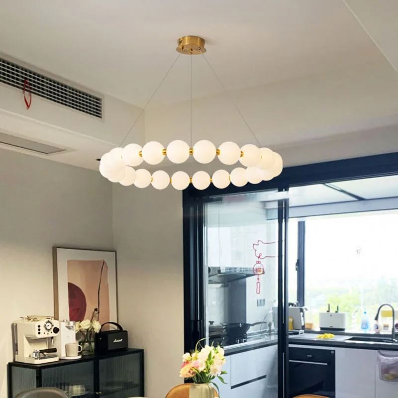 Lustra felfüggesztett LED Acril Celesti 42W távirányítóval, Davable, 3000K/4000K/6000K, arany, fém és akril