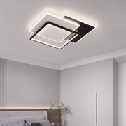 LED -csillár 102W -os Chiara távirányítóval, 3 négyzet, hideg/forró/semleges fény, instabil, fekete