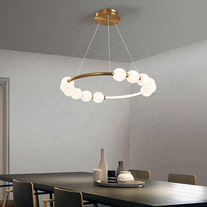 Felfüggesztett Lustra LED Acril Nova 57W távirányítóval, Beotal, 3000K/4000K/6000K, arany, fém és akril