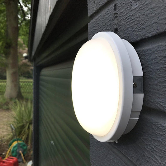 Kültéri LED fali lámpa 24W, AX310/218WH, Átmérő 22, Hidegfény 3000K, IP65, Fehér